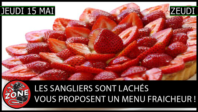 Les Sangliers Sont Lachés vous proposent un menu fraicheur !