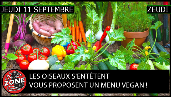 Les Oiseaux s’Entêtent vous proposent un menu parfaitement vegan !