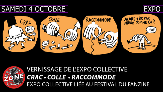 Une expo collective sur le thème Crac • Colle • Raccommode