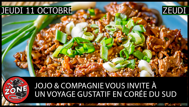 Le jeudi 9 octobre, Jojo et Compagnie vous propose un voyage gustatif en Corée du sud !