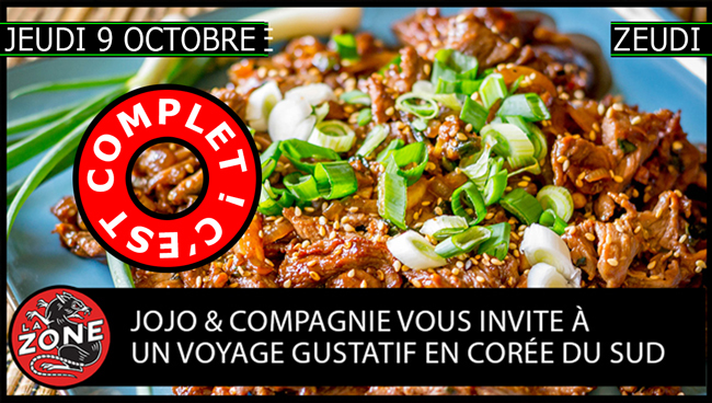 Le jeudi 9 octobre, Jojo et Compagnie vous propose un voyage gustatif en Corée du sud !