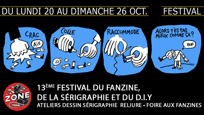 13ème festival du fanzine,de la sérigraphie et du D.I.Y