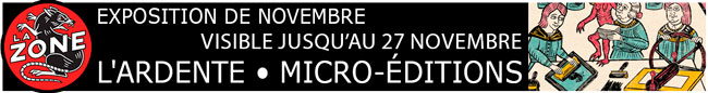 Expo proposée par l’ardente de Lille : sérigraphie, gravure, cartonnage et micro-édition