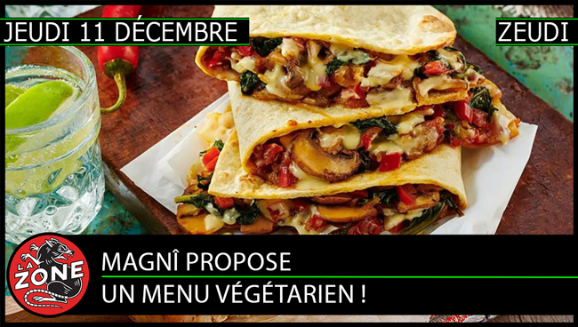 Magnî propose un menu végétarien !