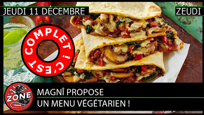 Magnî propose un menu végétarien !