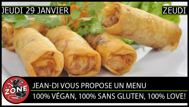 Jean-di vous propose un menu 100% végan, 100% sans gluten, 100% love!