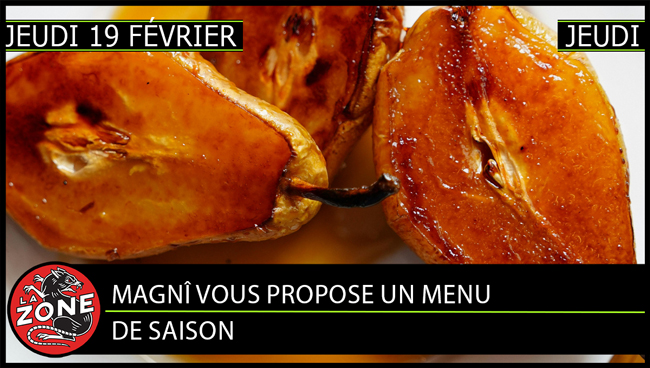 Magnî vous propose un menu de saison