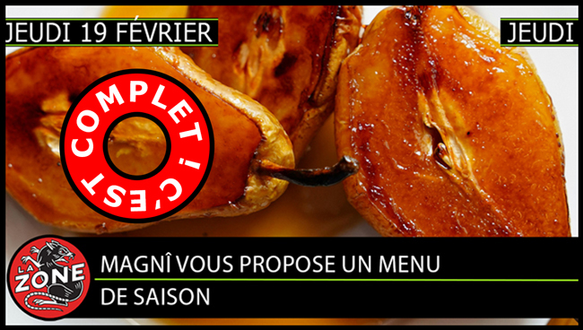 Magnî vous propose un menu de saison