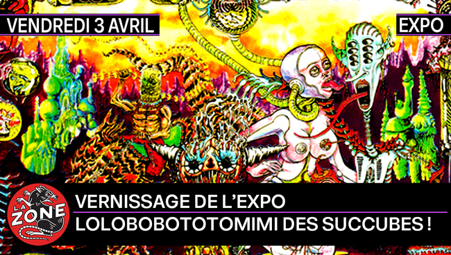 Vernissage de l’expo Lolobobototomimi des SUCCUBES !