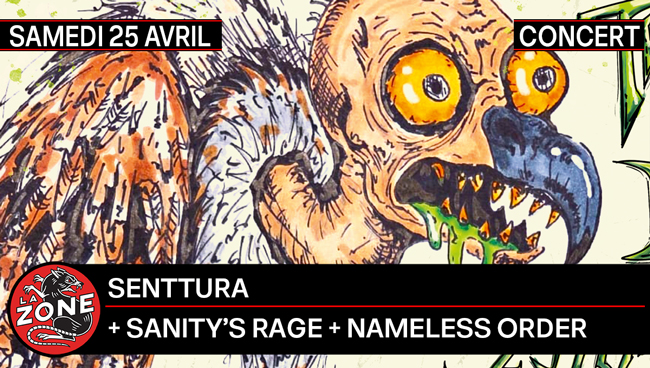 Thrash is back ! avec Sanity’s Rage, Senttura, Nameless Order