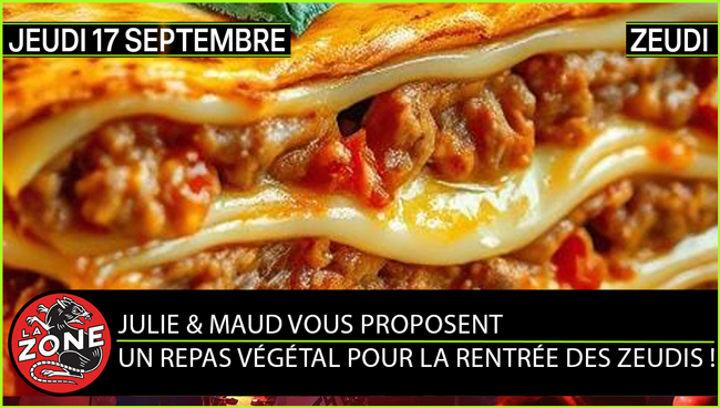Jeudi 17 septembre • Table d’Hôtes Végétale avec Julie et Maud aux fourneaux…