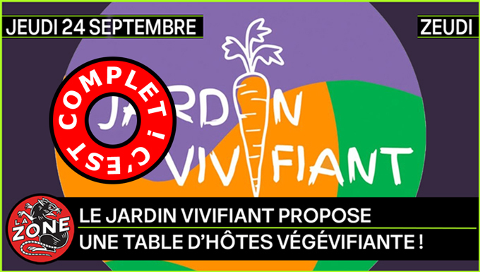 Le jardin vivifiant propose une table d’hôtes végévifiante !