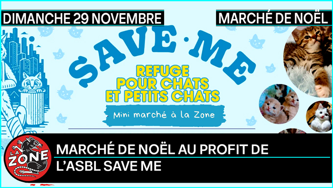 Marché de Noël au profit de l’asbl Save Me !